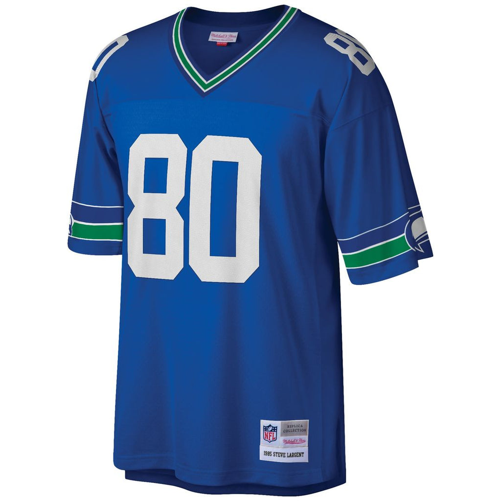 Steve Largent Seattle Seahawks Mitchell & Ness Big & Tall 1985 Retired Player Replica Official Jersey - Royal