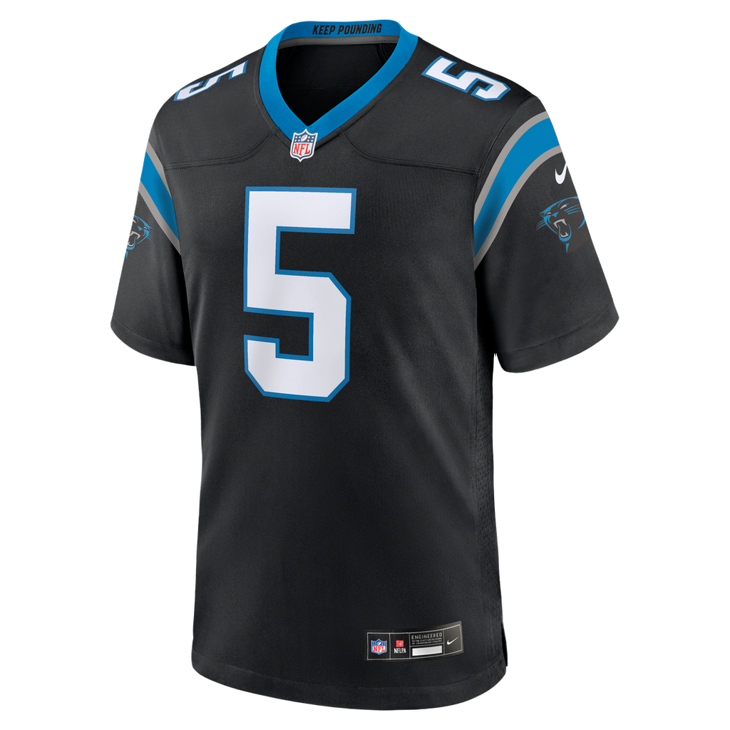Jaelan Phillips Carolina Panthers Nike Game Official Jersey - Black