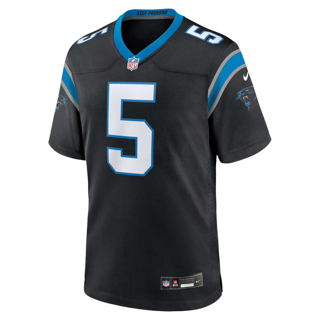 Jaelan Phillips Carolina Panthers Nike Game Official Jersey - Black