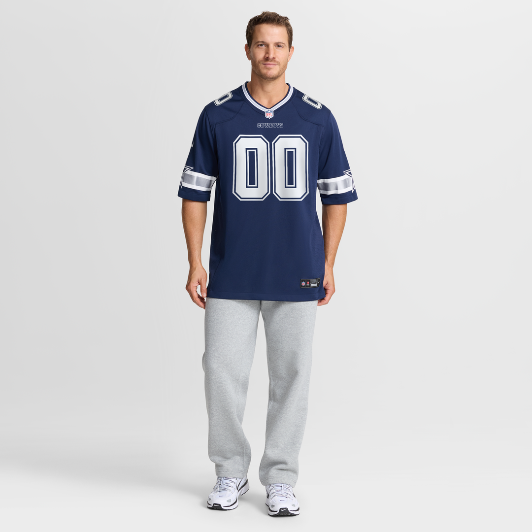 Dallas Cowboys Nike Custom Game Official Jersey - Navy
