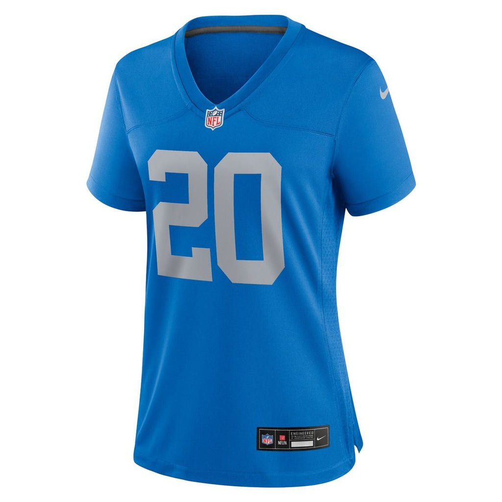 Barry Sanders Detroit Lions Nike Women's Alternate Game Official Jersey - Blue