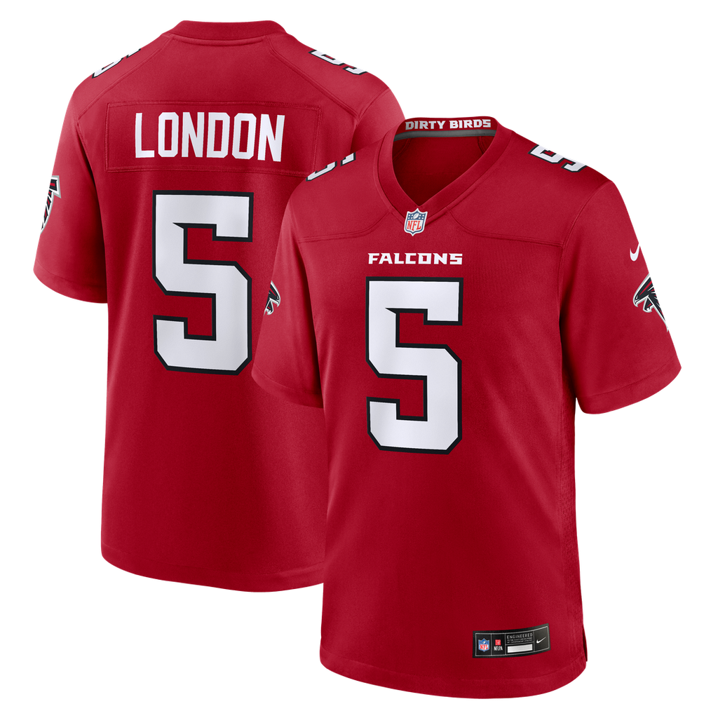 Drake London Atlanta Falcons Nike Game Official Jersey - Red