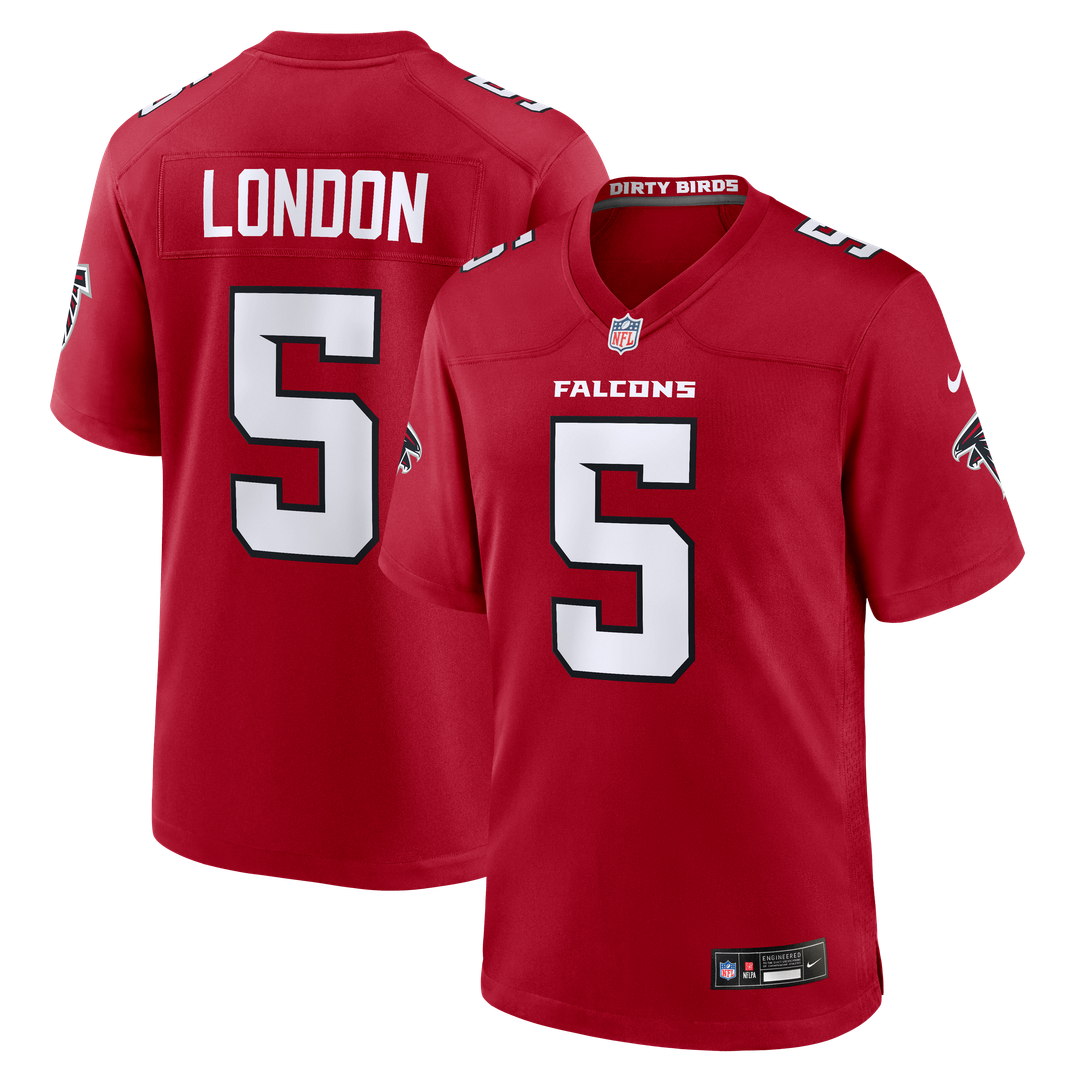 Drake London Atlanta Falcons Nike Game Official Jersey - Red