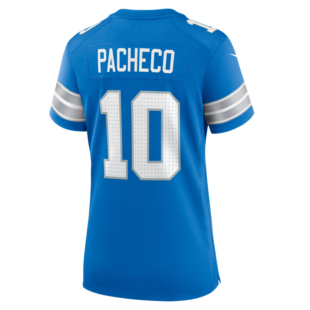 Isiah Pacheco Detroit Lions Nike Women's Team Game Official Jersey -  Blue