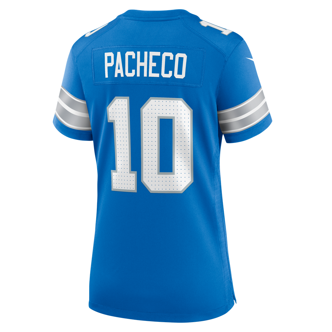 Isiah Pacheco Detroit Lions Nike Women's Team Game Official Jersey -  Blue