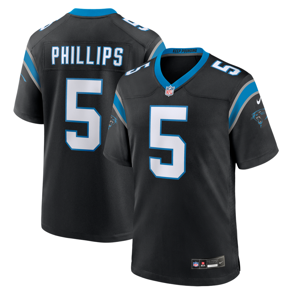 Jaelan Phillips Carolina Panthers Nike Game Official Jersey - Black