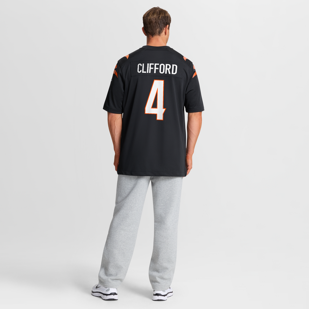 Sean Clifford Cincinnati Bengals Nike Team Game Jersey - Black