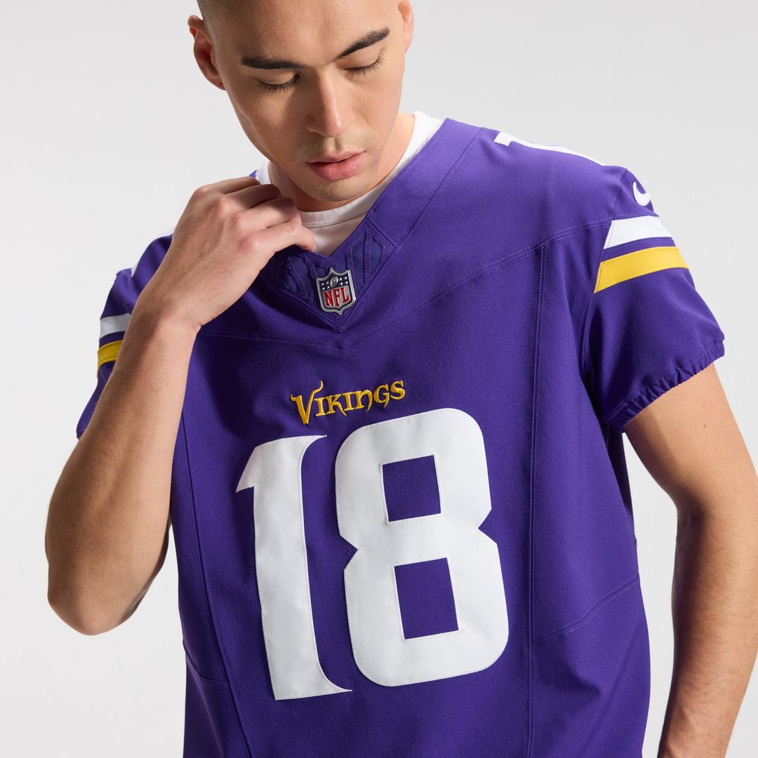 Justin Jefferson Minnesota Vikings Nike Vapor F.U.S.E. Elite Jersey - Purple