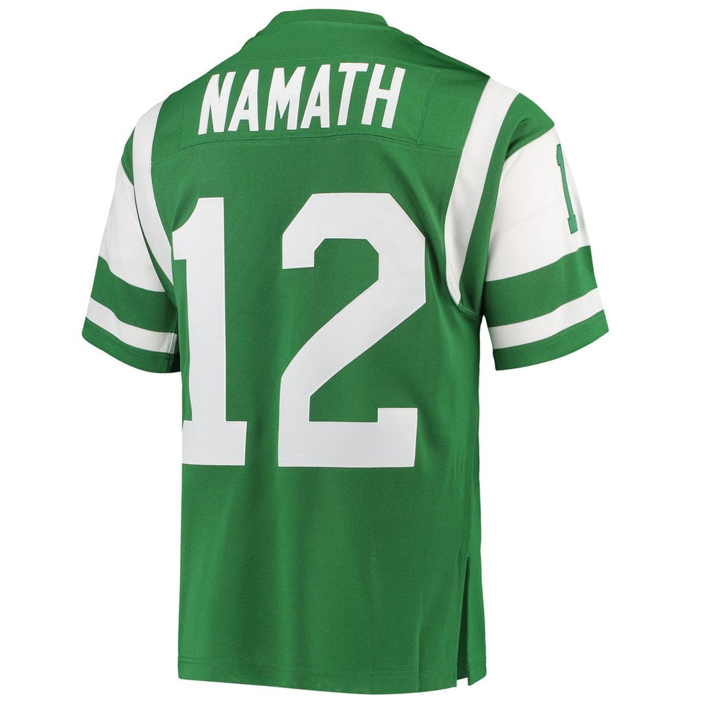 Joe Namath New York Jets 1968 Mitchell & Ness Authentic Throwback Retired Player Official Jersey - Green