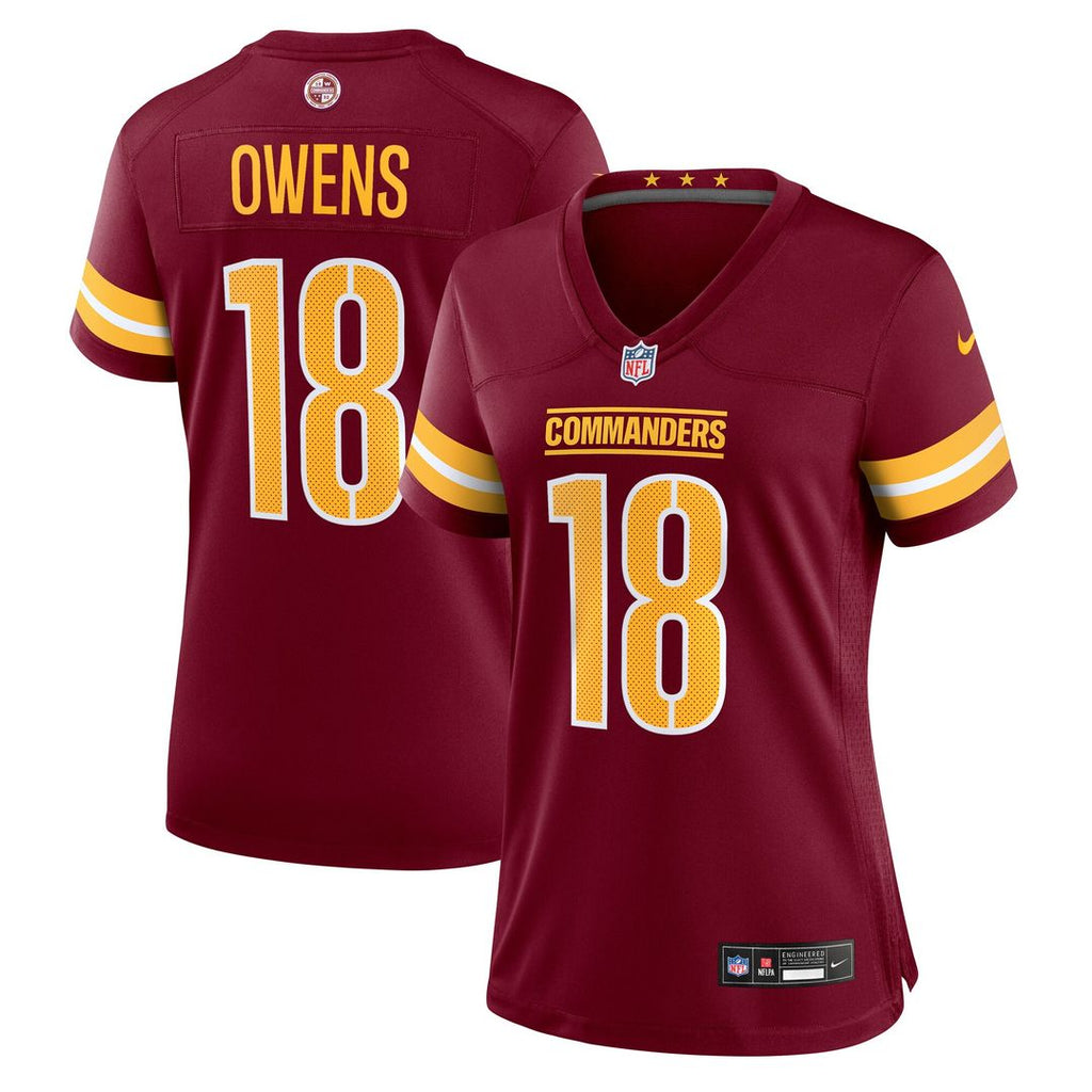 Tyler Owens Washington Commanders Nike Women's Team Game Official Jersey -  Burgundy