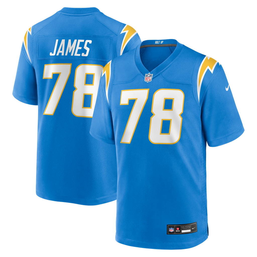 Andre James Los Angeles Chargers Nike Team Game Jersey - Powder Blue