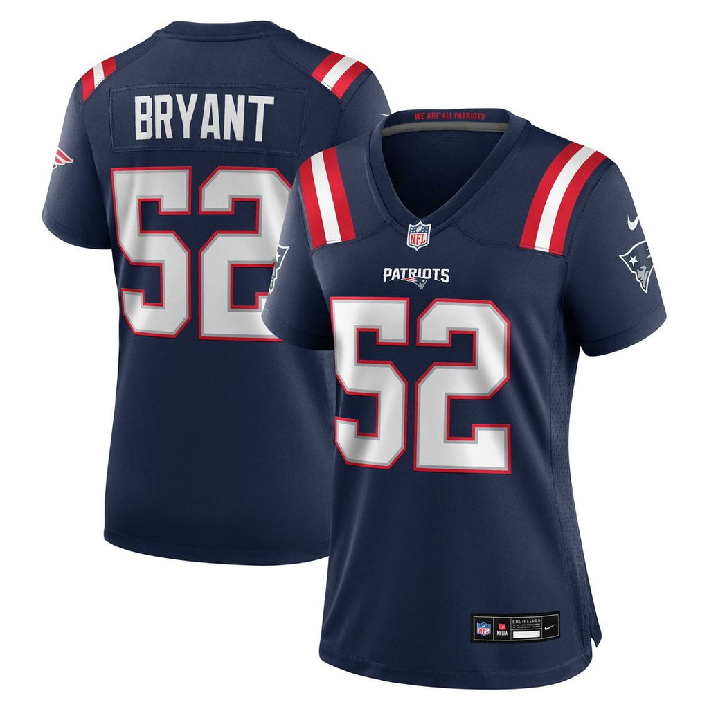 Marcus Bryant New England Patriots Nike Women's Team Game Jersey - Navy