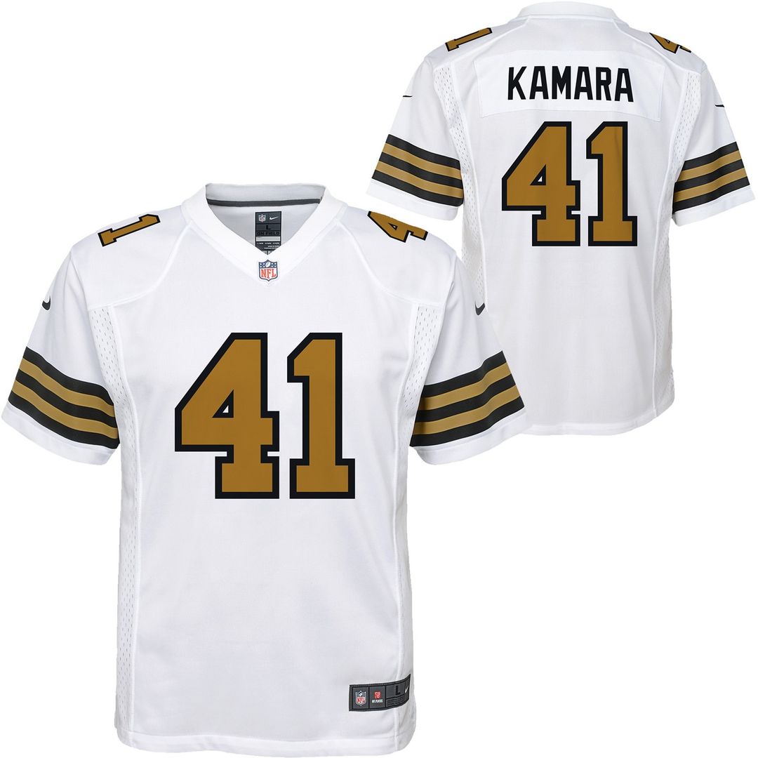 Alvin Kamara New Orleans Saints Nike Youth Gameday Golds Alternate Game Player Official Jersey - Gold