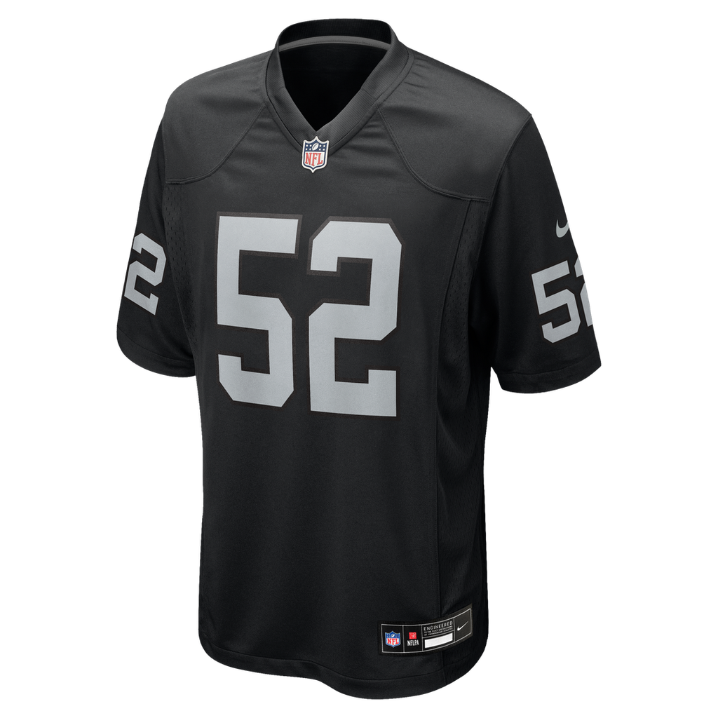 Elandon Roberts Las Vegas Raiders Nike Team Game Jersey - Black