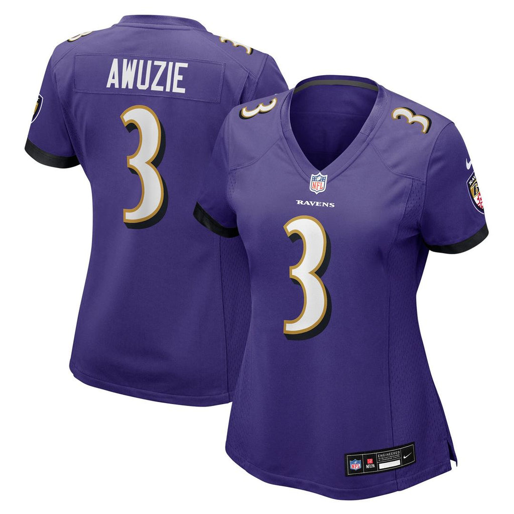 Chidobe Awuzie Baltimore Ravens Nike Women's Team Game Jersey - Purple