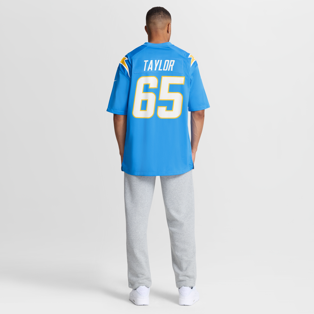 Logan Taylor Los Angeles Chargers Nike Team Game Official Jersey - Powder Blue