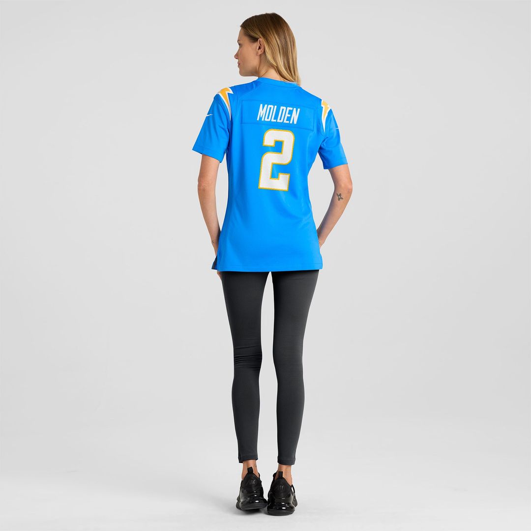 Elijah Molden Los Angeles Chargers Nike Women's Team Game Jersey - Powder Blue