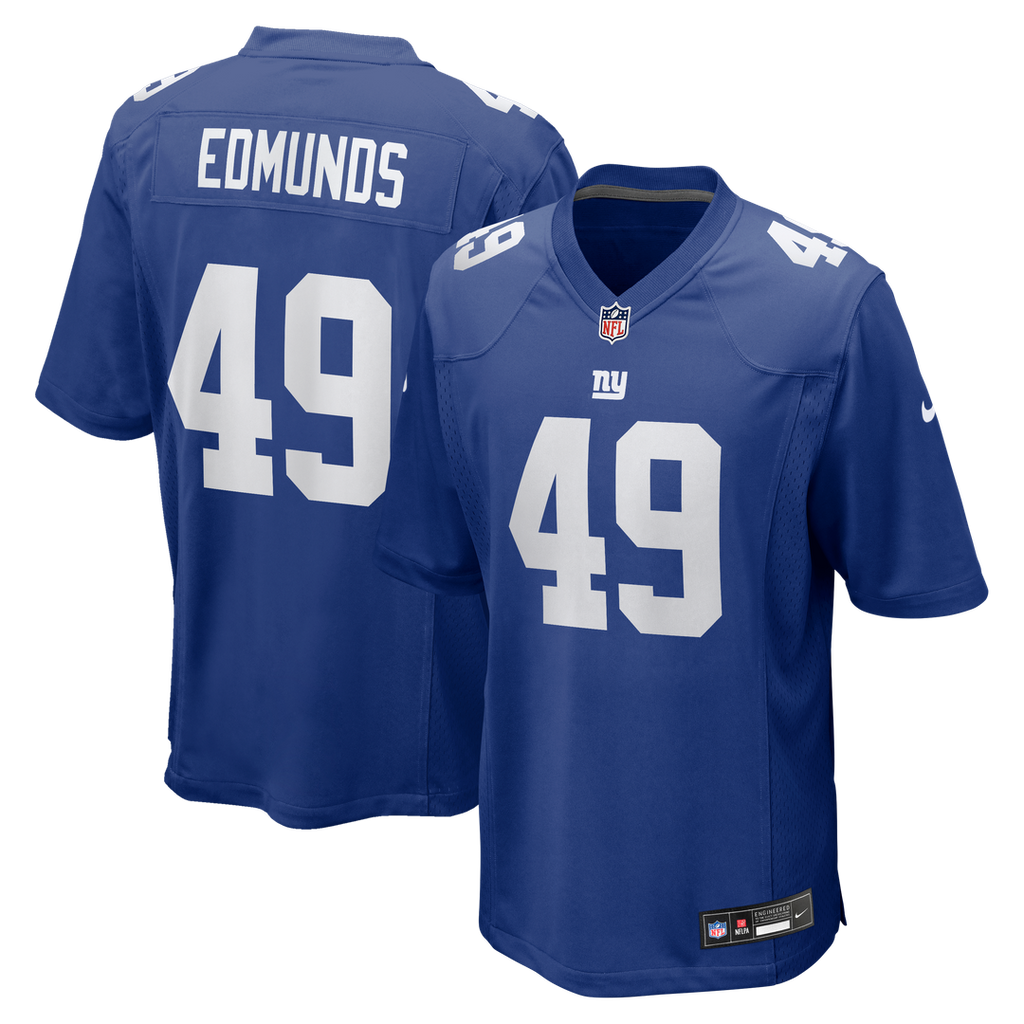 Tremaine Edmunds New York Giants Nike Team Game Official Jersey -  Royal