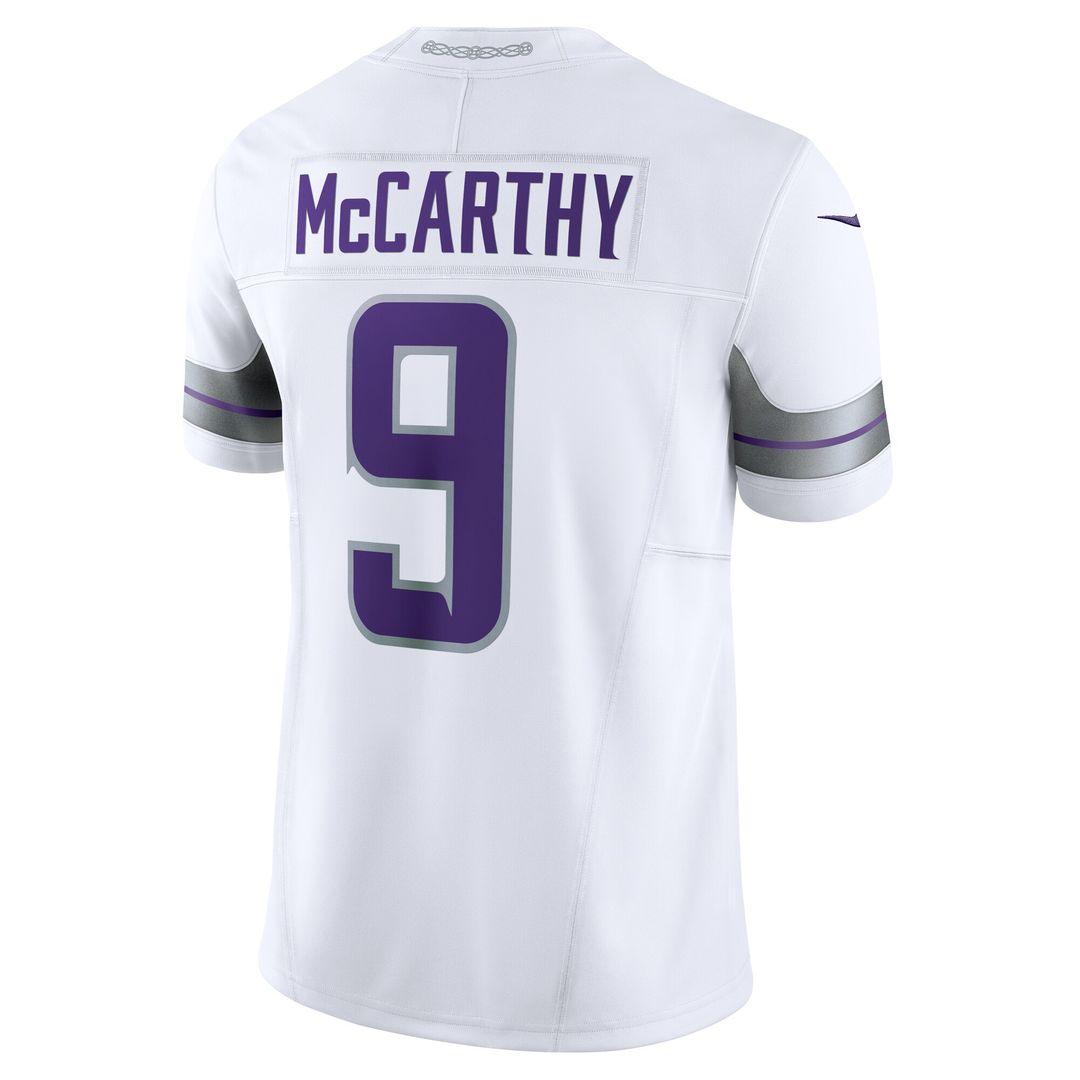 J.J. McCarthy Minnesota Vikings Nike Vapor F.U.S.E. Limited Official Jersey - Purple