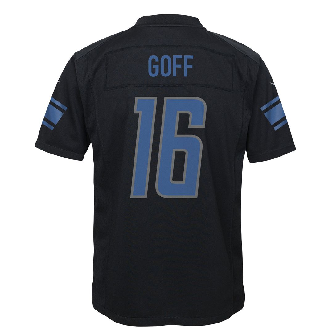 Jared Goff Detroit Lions Nike Youth Game Official Jersey - Black
