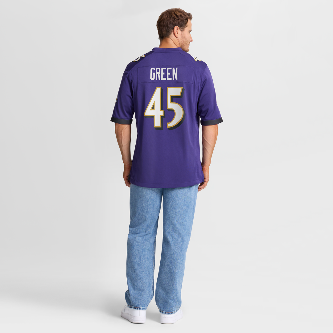 Mike Green Baltimore Ravens Nike Team Game Jersey - Purple