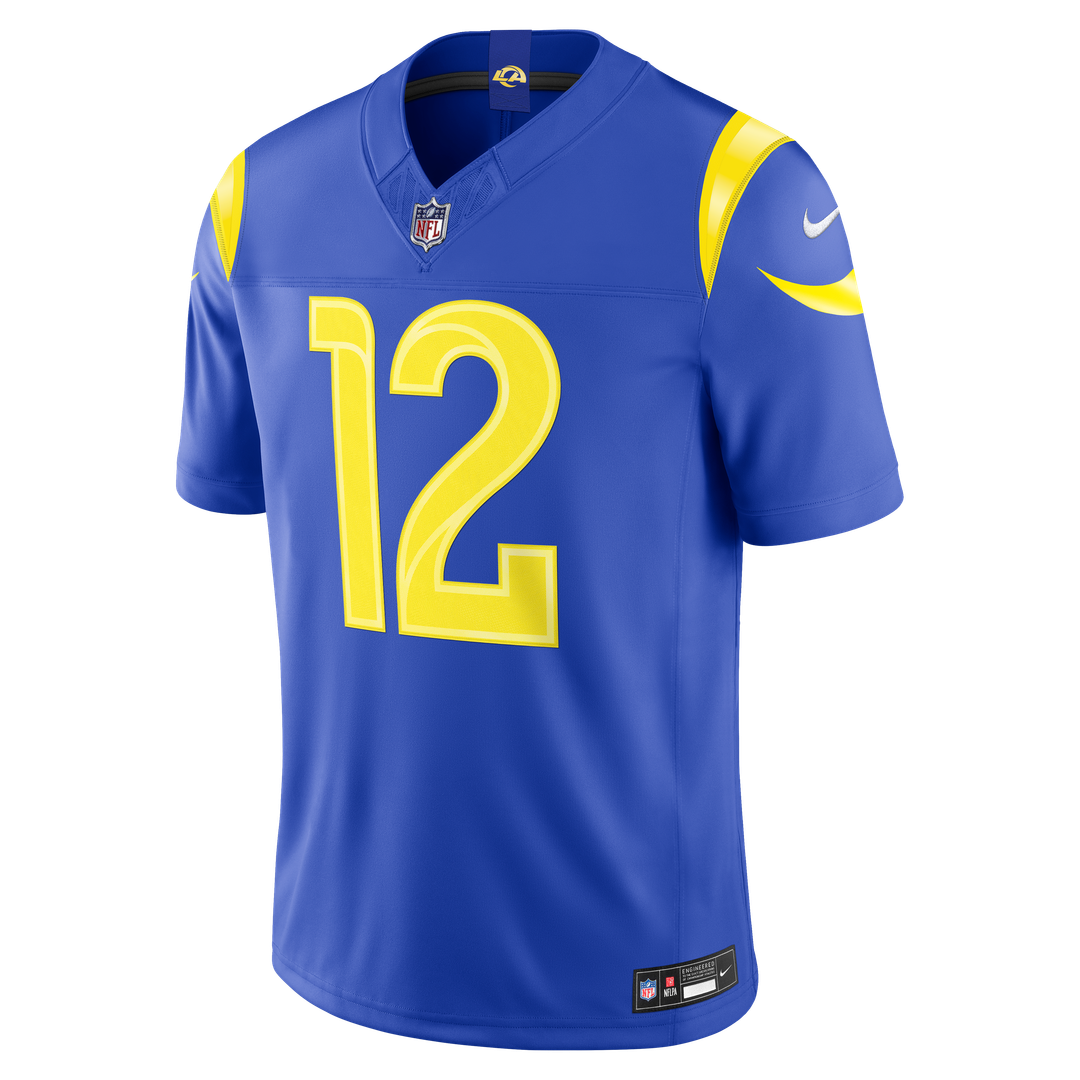 Puka Nacua Los Angeles Rams Nike Vapor F.U.S.E. Stitched Limited Jersey - Royal