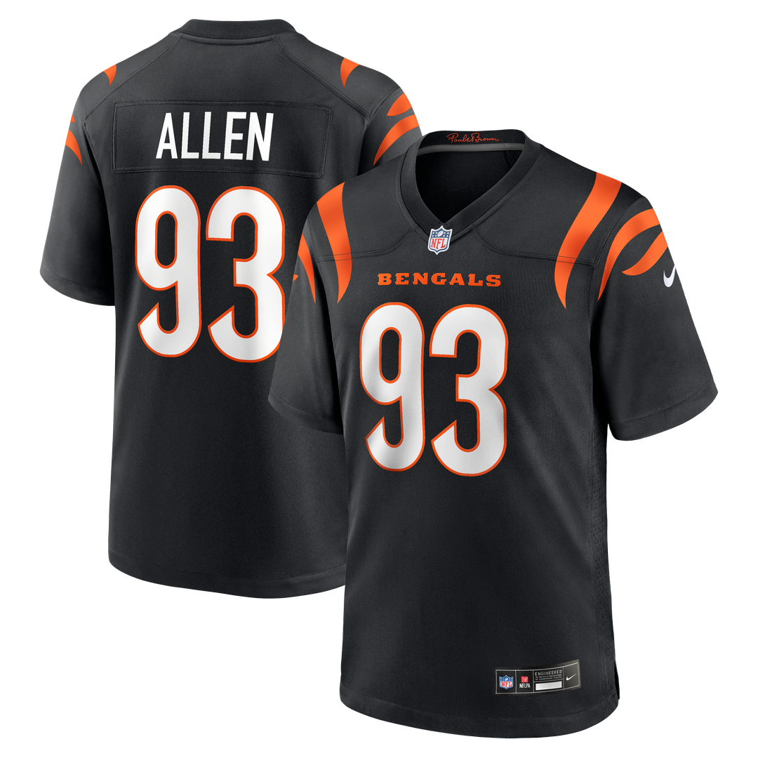 Jonathan Allen Cincinnati Bengals Nike Team Game Official Jersey -  Black
