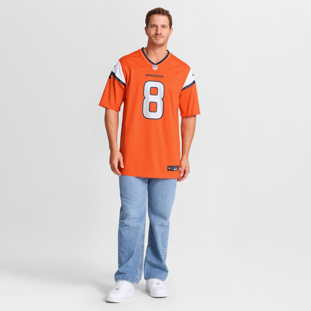 Jarrett Stidham Denver Broncos Nike Team Game Jersey - Orange