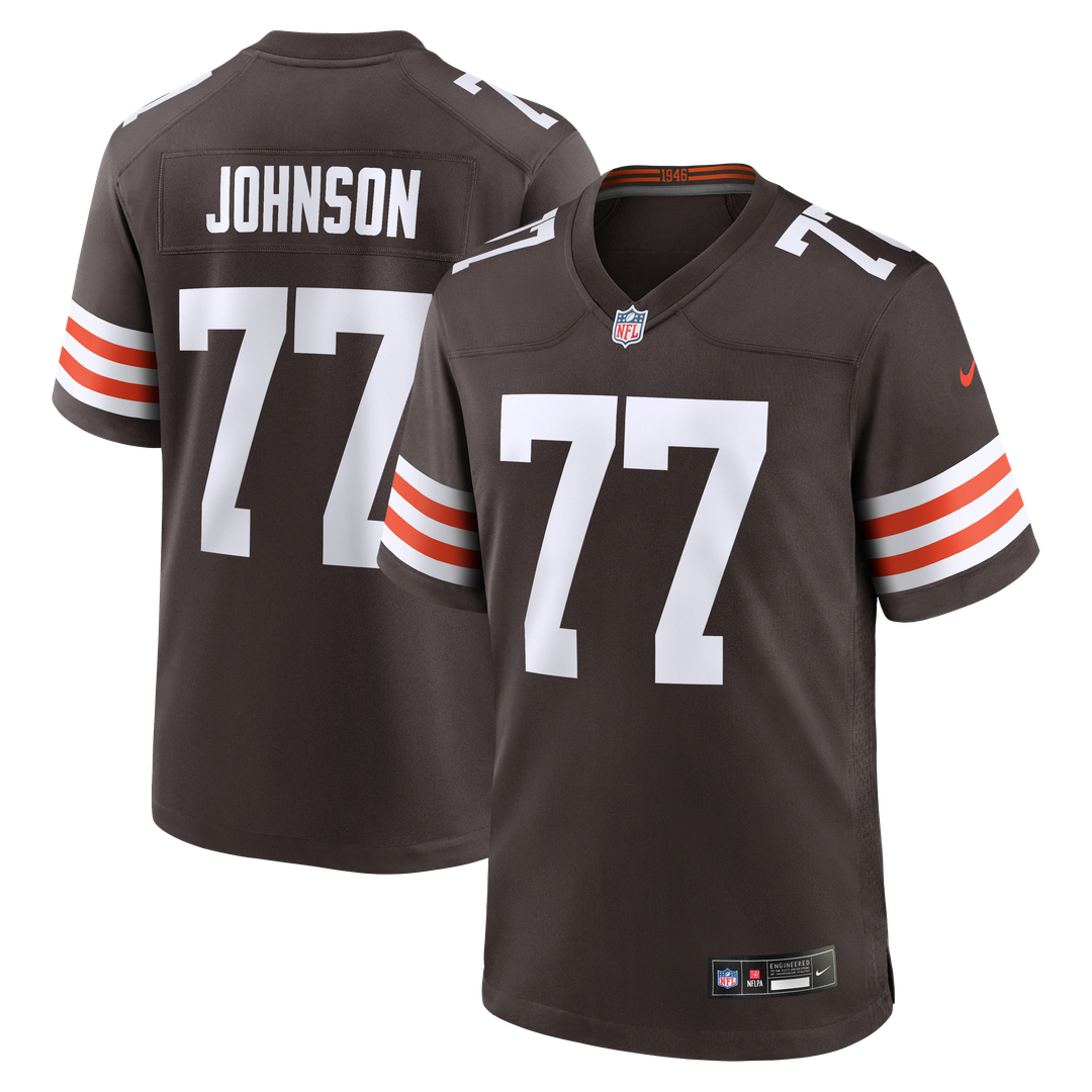 Zion Johnson Cleveland Browns Nike Team Game Jersey - Brown