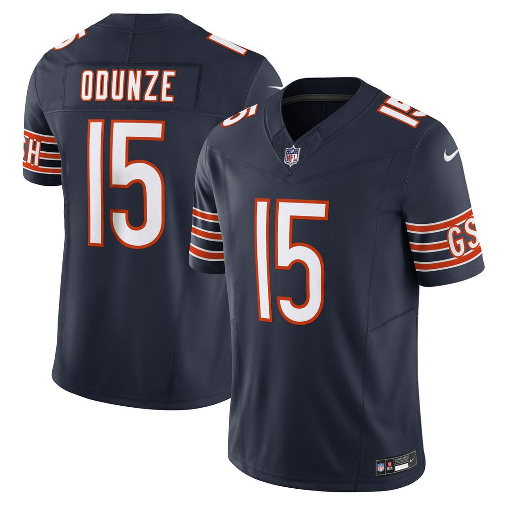 Rome Odunze Chicago Bears Nike Vapor F.U.S.E. Limited Official Jersey - Navy