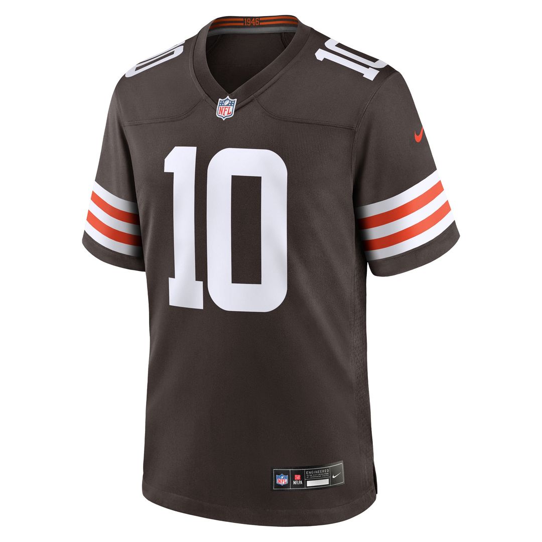 Quinshon Judkins Cleveland Browns Nike 2025 NFL Draft Game Official Jersey - Brown