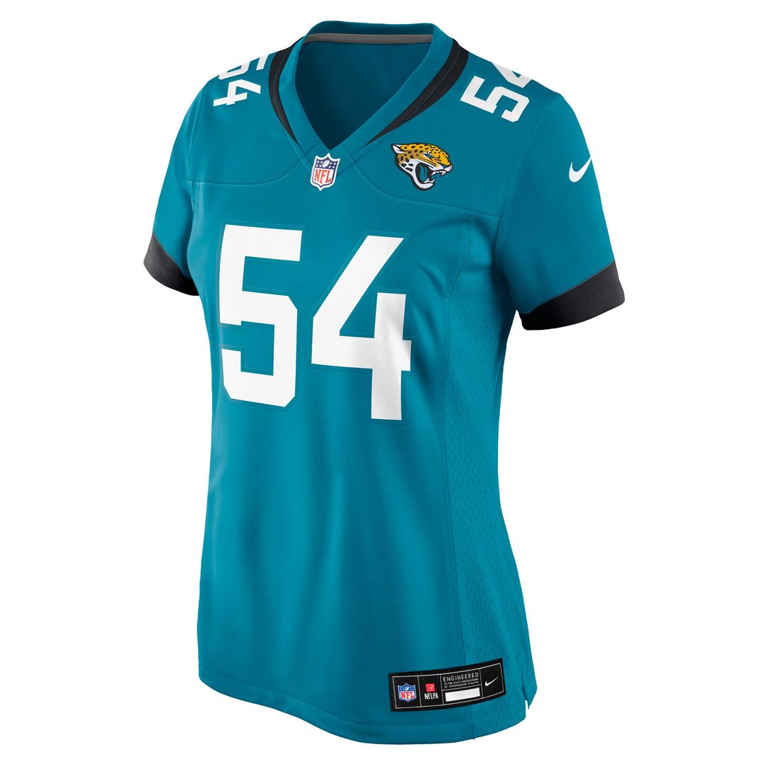 Jack Kiser Jacksonville Jaguars Nike Women's Team Game Official Jersey -  Teal