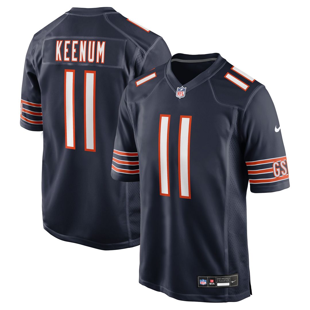 Case Keenum Chicago Bears Nike Team Game Jersey - Navy
