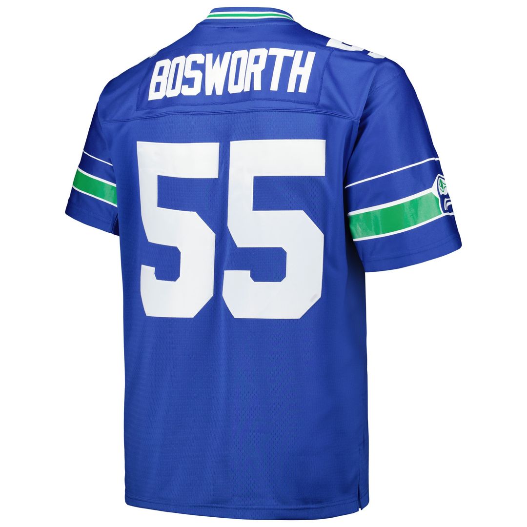 Brian Bosworth Seattle Seahawks Mitchell & Ness Big & Tall 1987 Legacy Retired Player Official Jersey - Royal