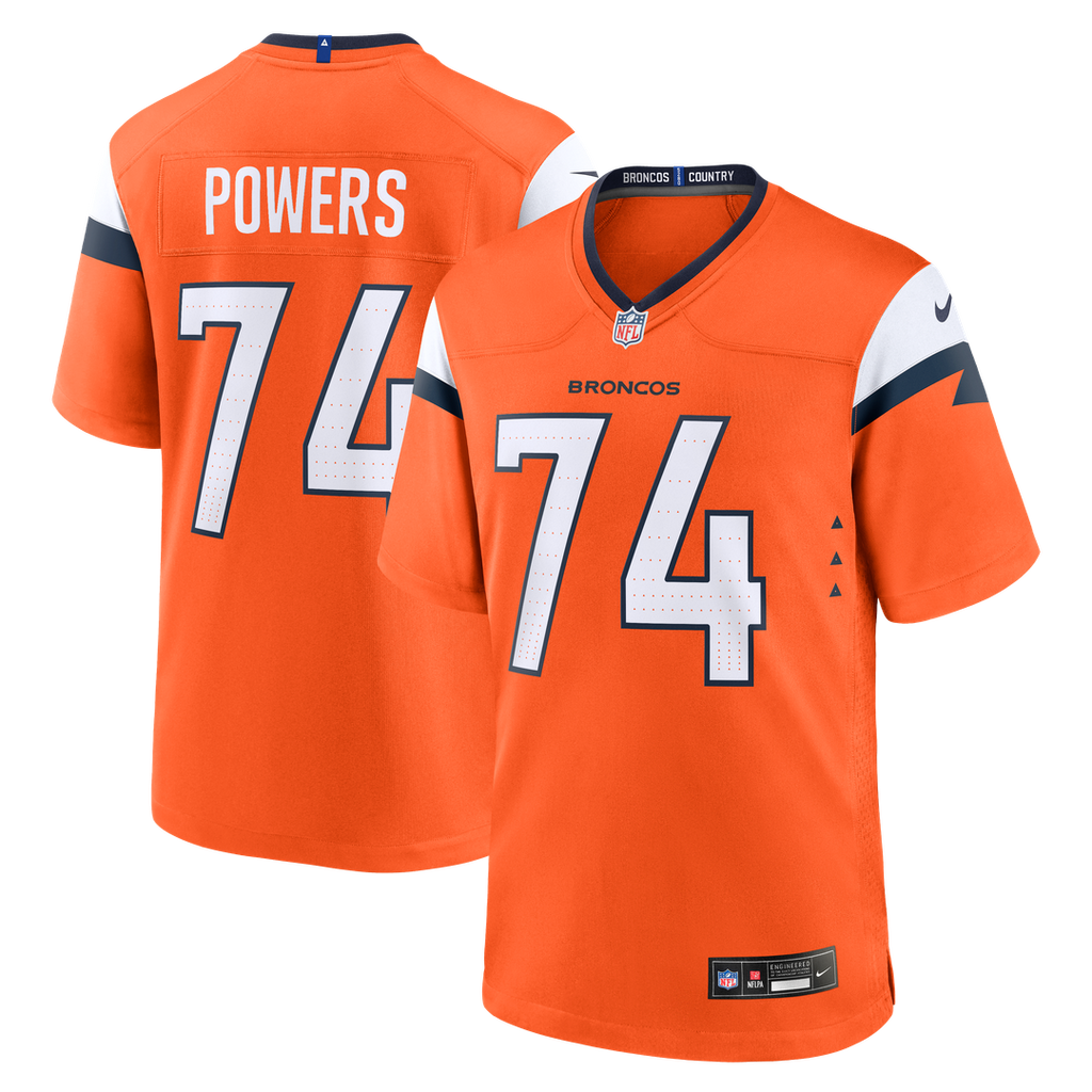 Ben Powers Denver Broncos Nike Team Game Official Jersey -  Orange