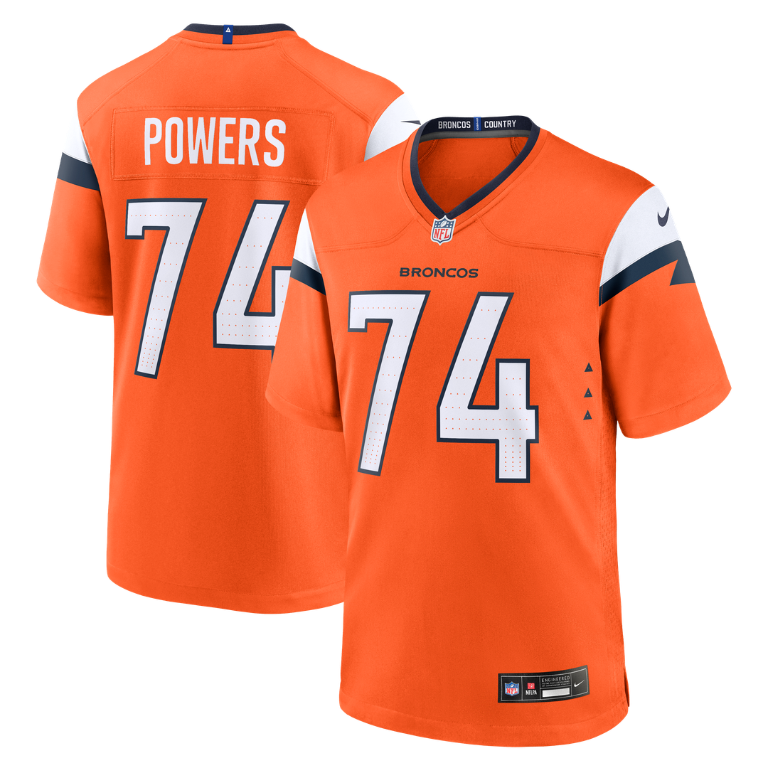 Ben Powers Denver Broncos Nike Team Game Official Jersey -  Orange