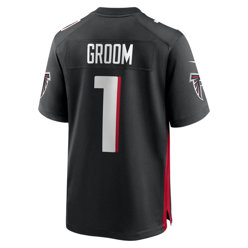Number 1 Groom Atlanta Falcons Nike Game Official Jersey - Black