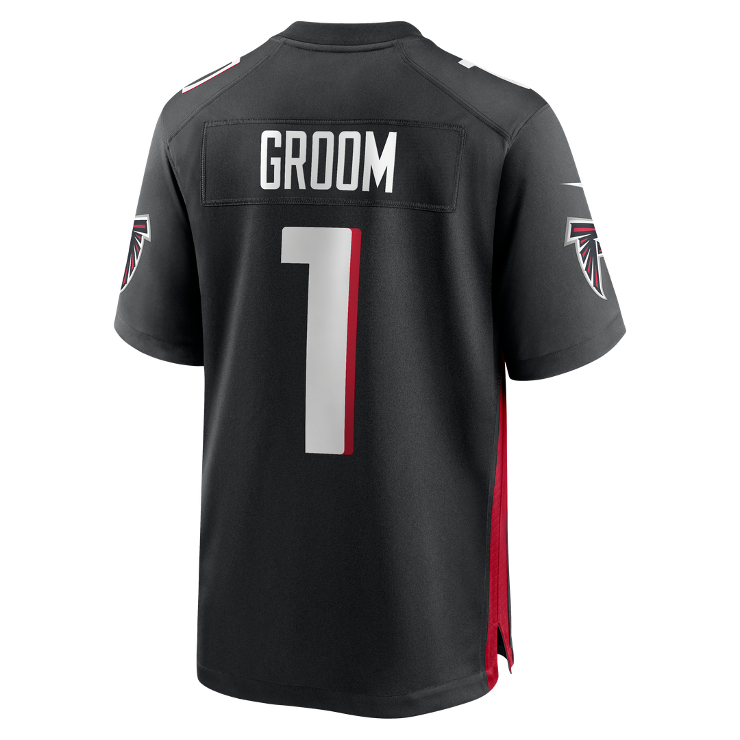 Number 1 Groom Atlanta Falcons Nike Game Official Jersey - Black
