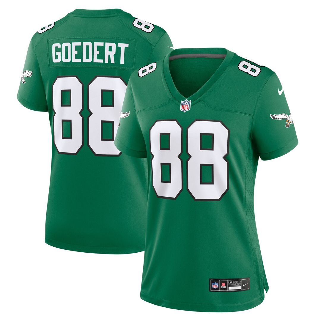 Dallas Goedert Philadelphia Eagles Nike Women's Team Game Official Jersey -  Midnight Green