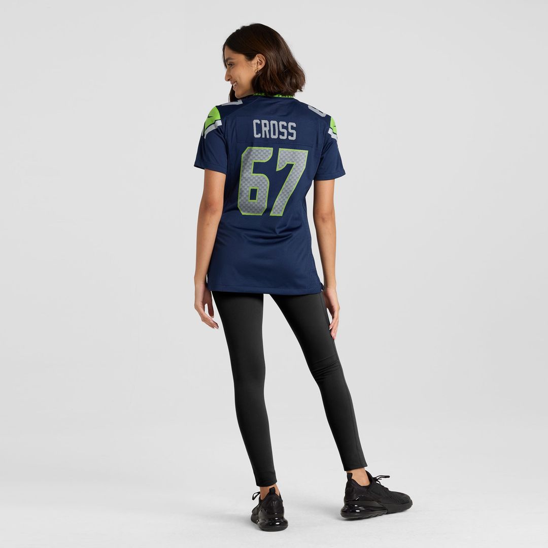 Charles Cross Seattle Seahawks Nike Women's Team Game Jersey - College Navy