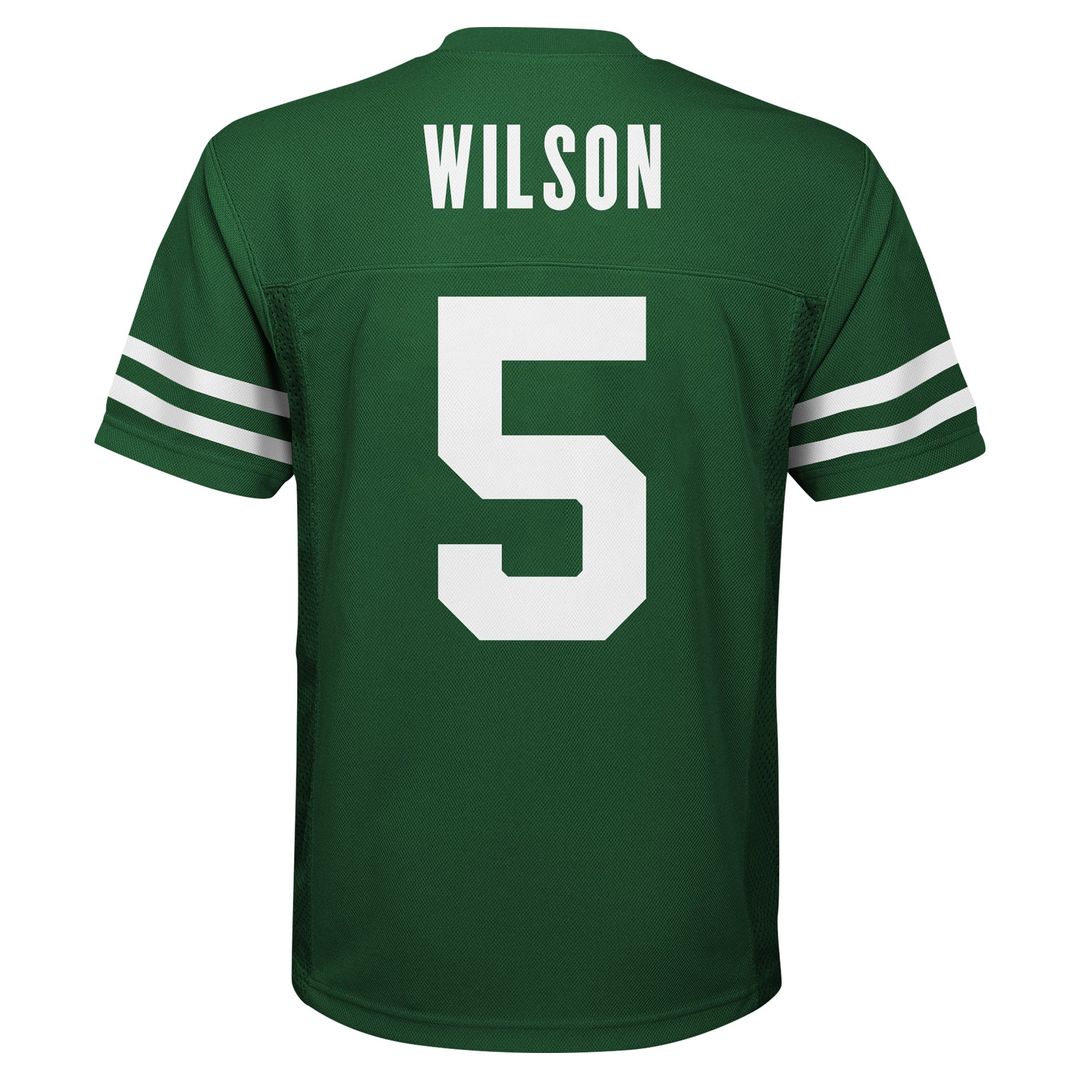 Garrett Wilson New York Jets Youth Replica Player Official Jersey - Legacy Green