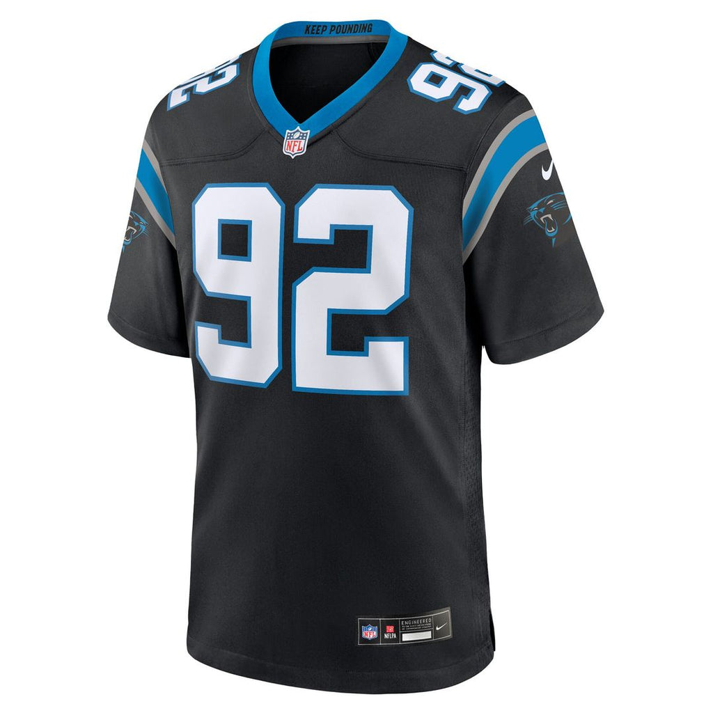 Cam Jackson Carolina Panthers Nike Team Game Jersey - Black
