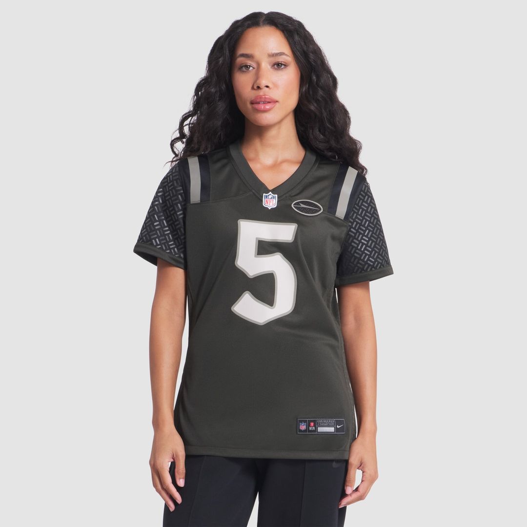 Garrett Wilson New York Jets Nike Women's 2025 Rivalries Collection Game Official Jersey - Gotham Green