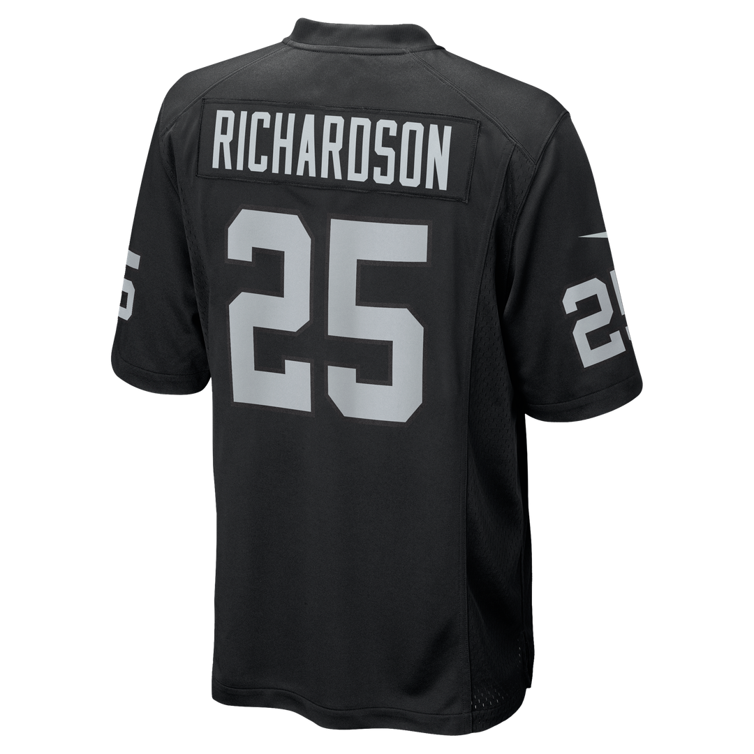 Decamerion Richardson Las Vegas Raiders Nike Team Game Official Jersey -  Black