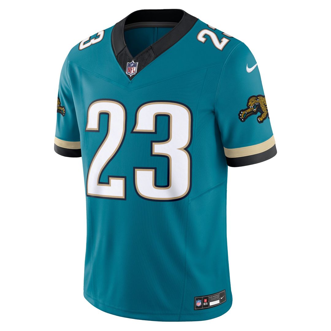 Foye Oluokun Jacksonville Jaguars Nike Prowler Throwback Vapor F.U.S.E. Limited Official Jersey - Teal