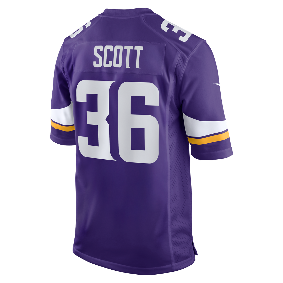 Zavier Scott Minnesota Vikings Nike Team Game Official Jersey -  Purple