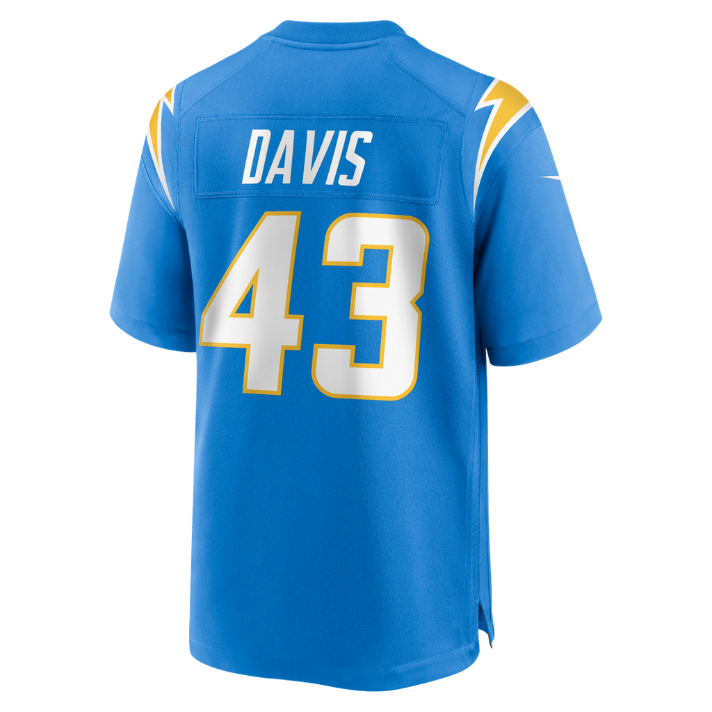 Michael Davis Los Angeles Chargers Nike Game Official Jersey - Powder Blue