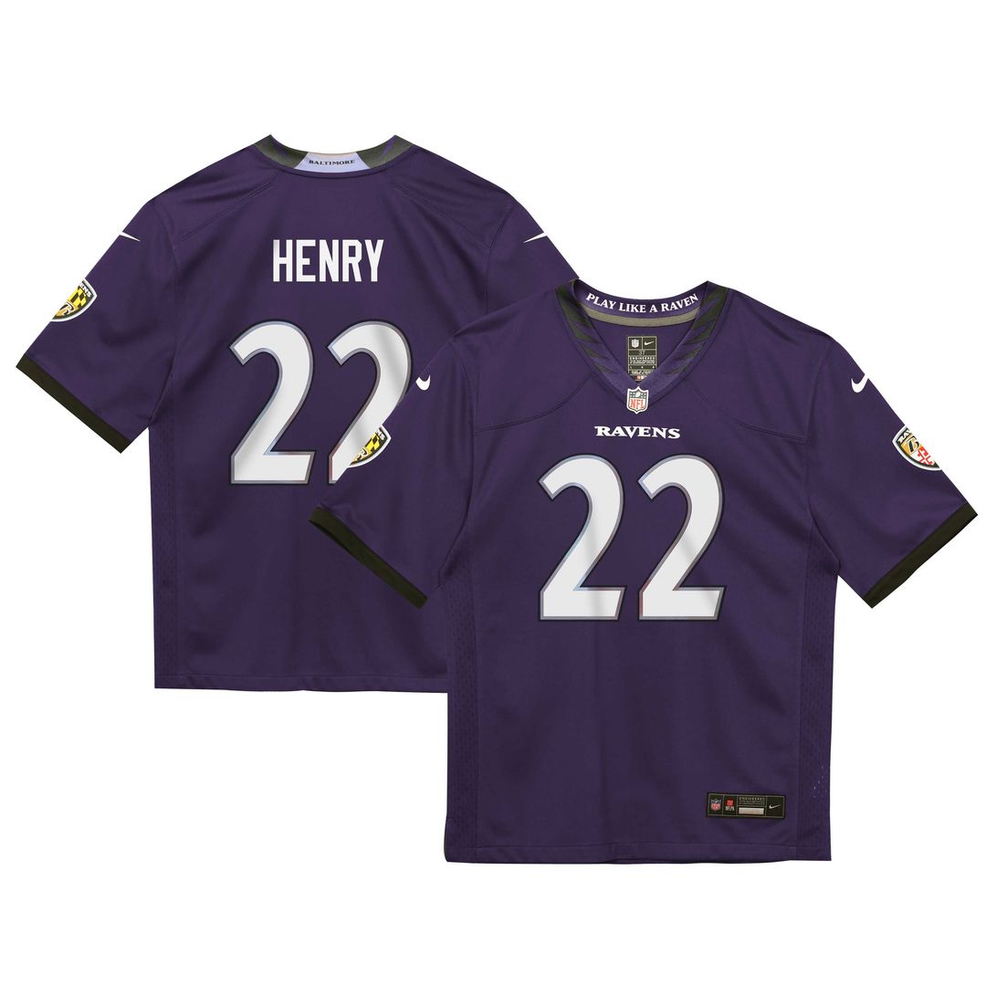 Derrick Henry Baltimore Ravens Nike Toddler Team Game Official Jersey - Purple