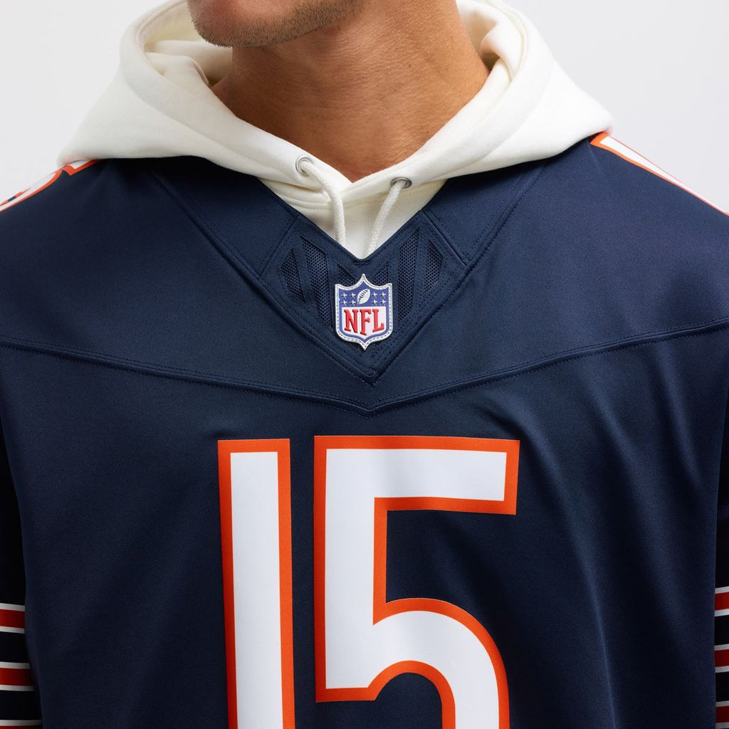 Rome Odunze Chicago Bears Nike Vapor F.U.S.E. Limited Official Jersey - Navy