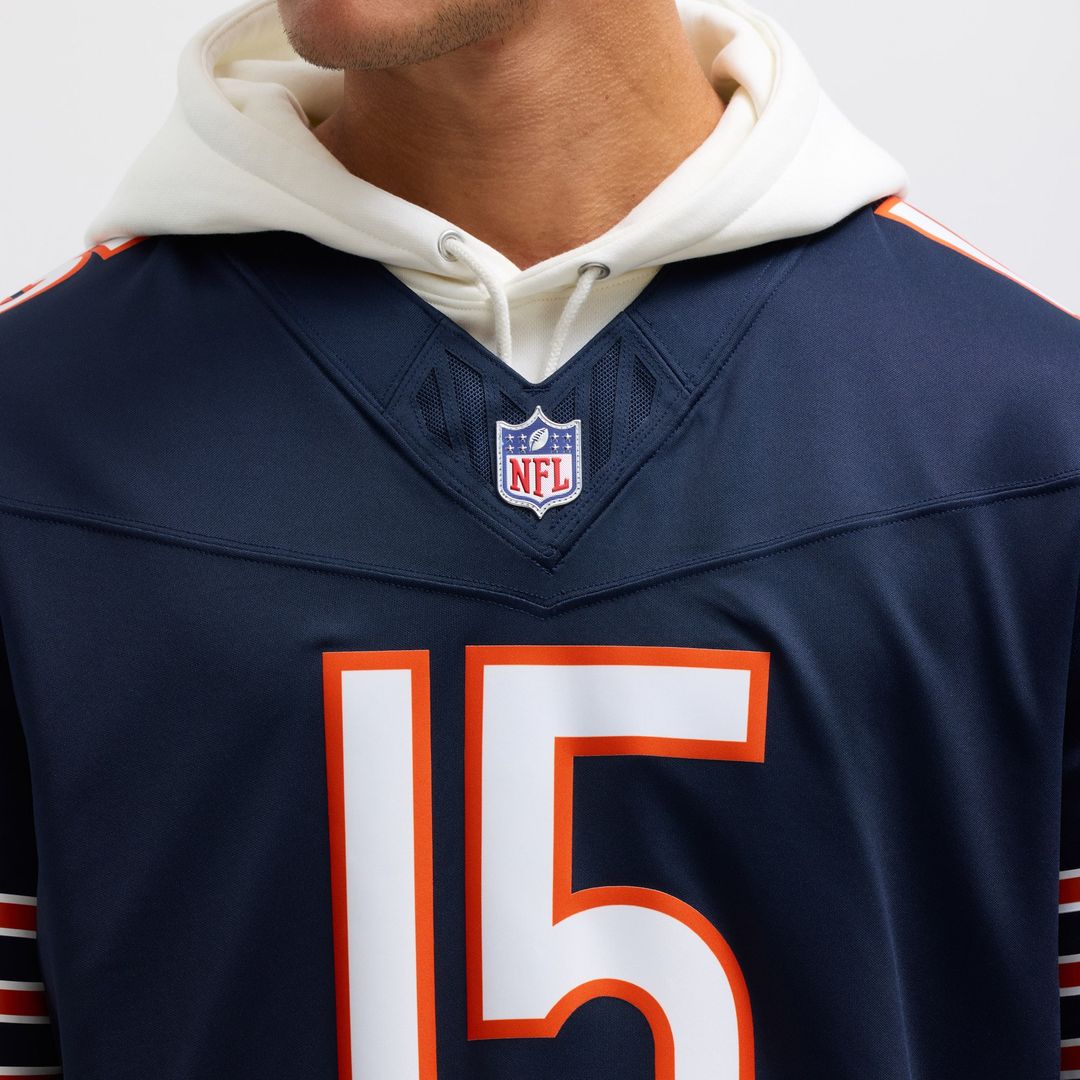 Rome Odunze Chicago Bears Nike Vapor F.U.S.E. Limited Official Jersey - Navy